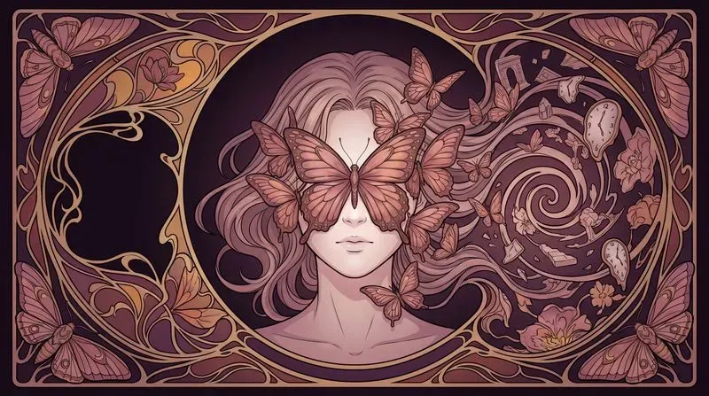 Surrealist Art Nouveau Anime