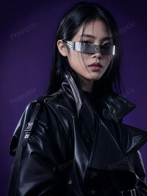Futuristic Cyberpunk Editorial Portraits