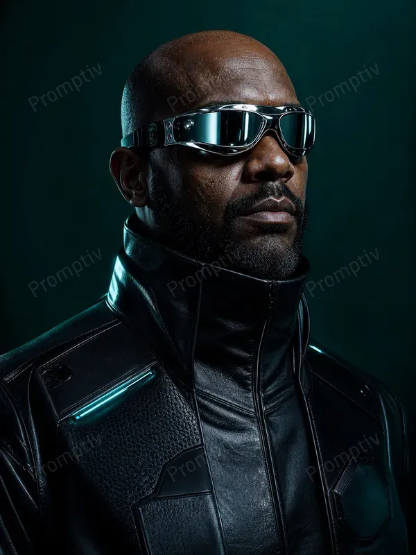 Futuristic Cyberpunk Editorial Portraits
