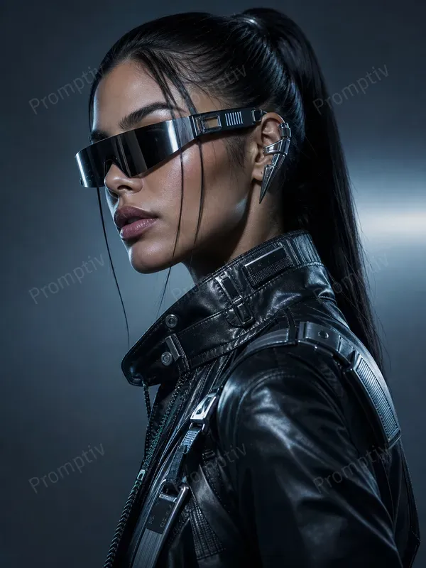 Futuristic Cyberpunk Editorial Portraits