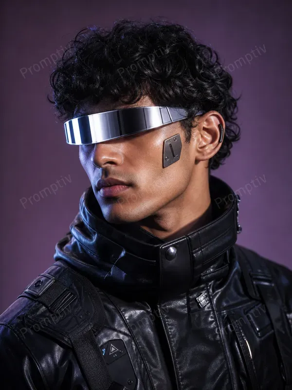 Futuristic Cyberpunk Editorial Portraits