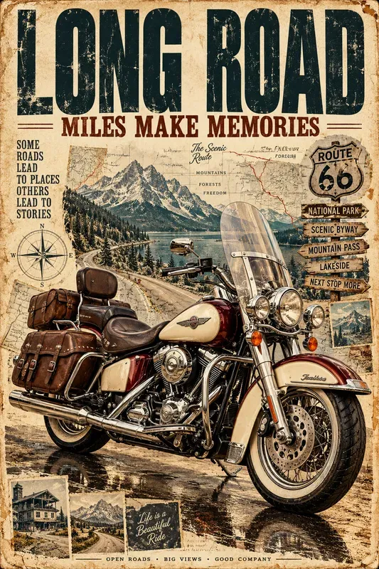 Vintage Motorcycle Posters