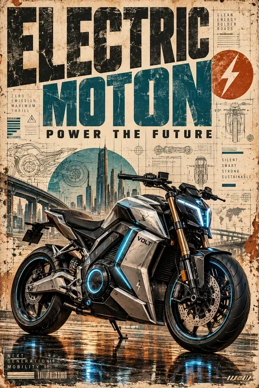 Vintage Motorcycle Posters