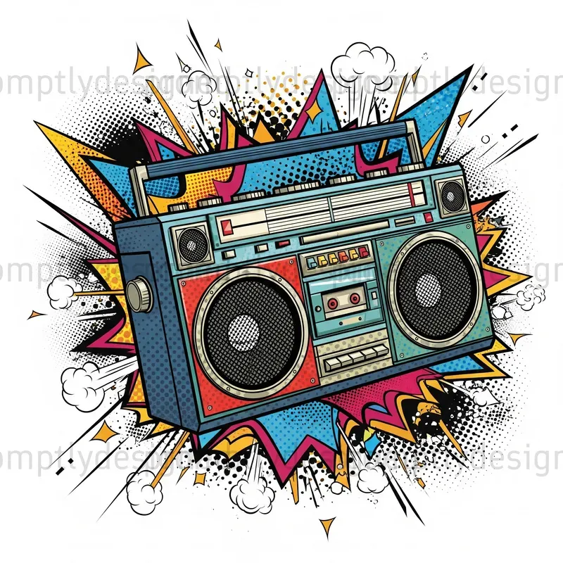 Bold Retro Vibes Clip Art