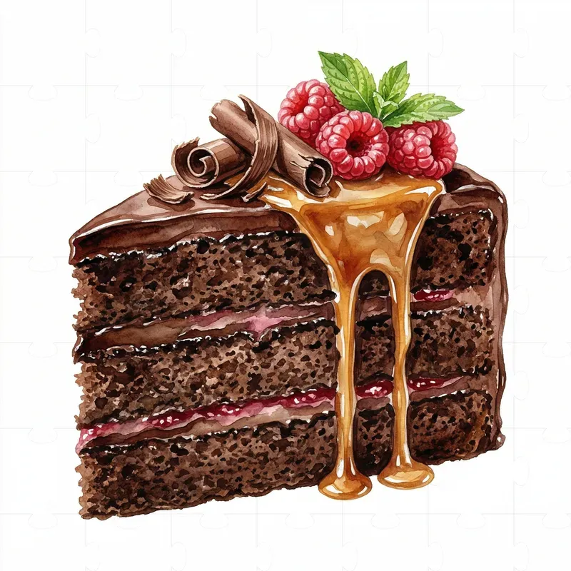 Watercolor Illustration Gourmet Clipart