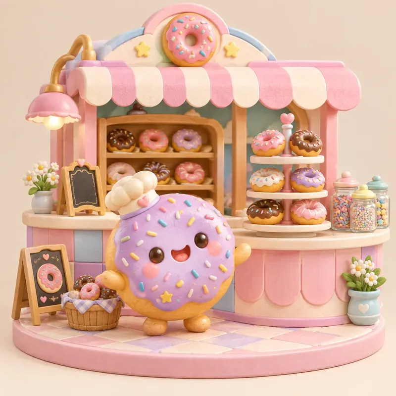 Kawaii Patisserie Club 3D Bakery Toys