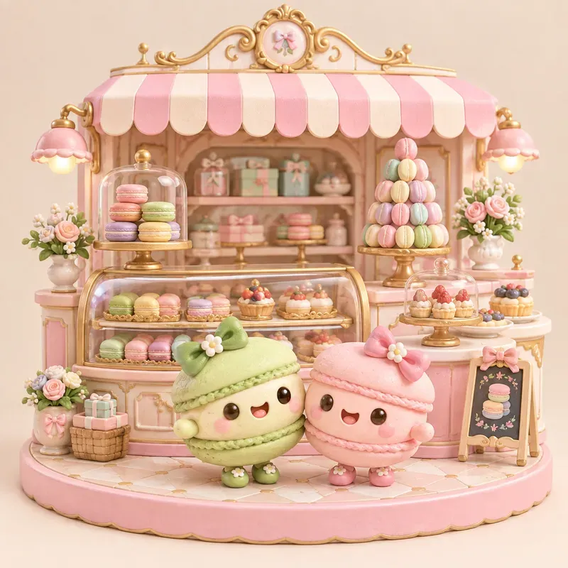 Kawaii Patisserie Club 3D Bakery Toys