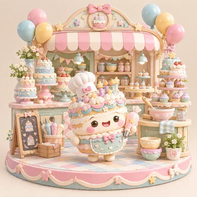 Kawaii Patisserie Club 3D Bakery Toys