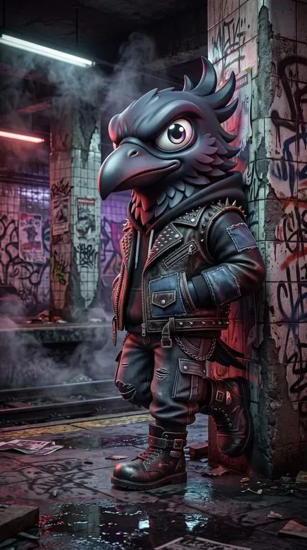 Edgy Urban Vinyl Toy Street Art Designer