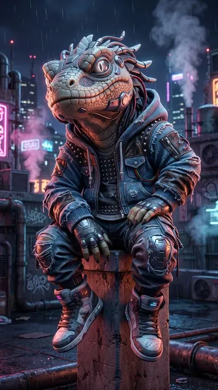 Edgy Urban Vinyl Toy Street Art Designer