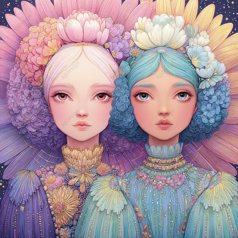 Pastel Dreamcore Portrait Art