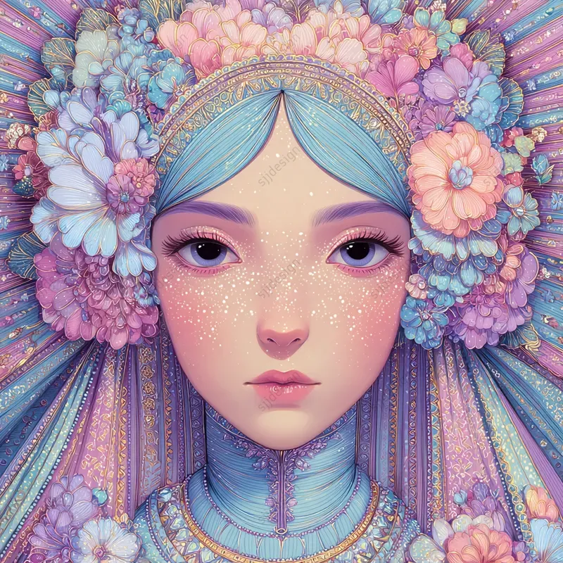Pastel Dreamcore Portrait Art