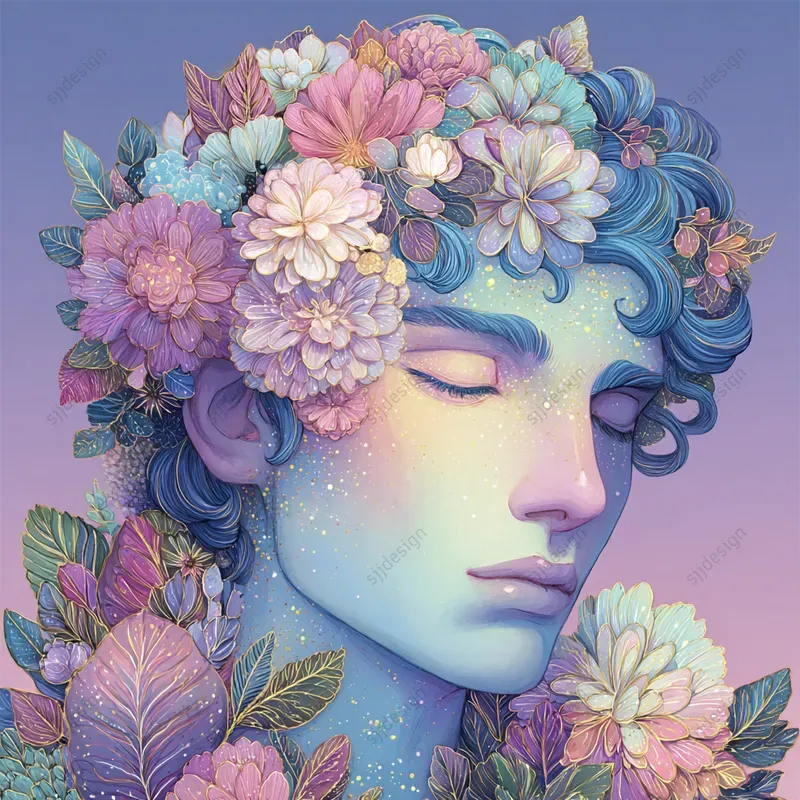 Pastel Dreamcore Portrait Art