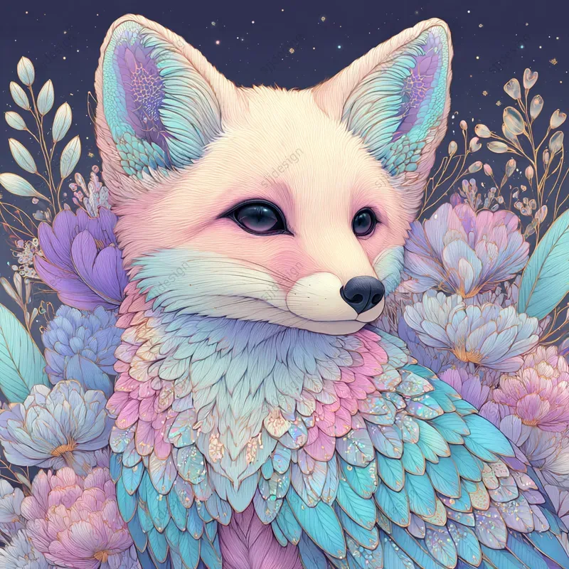 Pastel Dreamcore Portrait Art