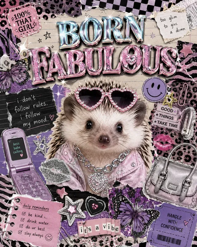 Y2k Scrapbook Animal Posters