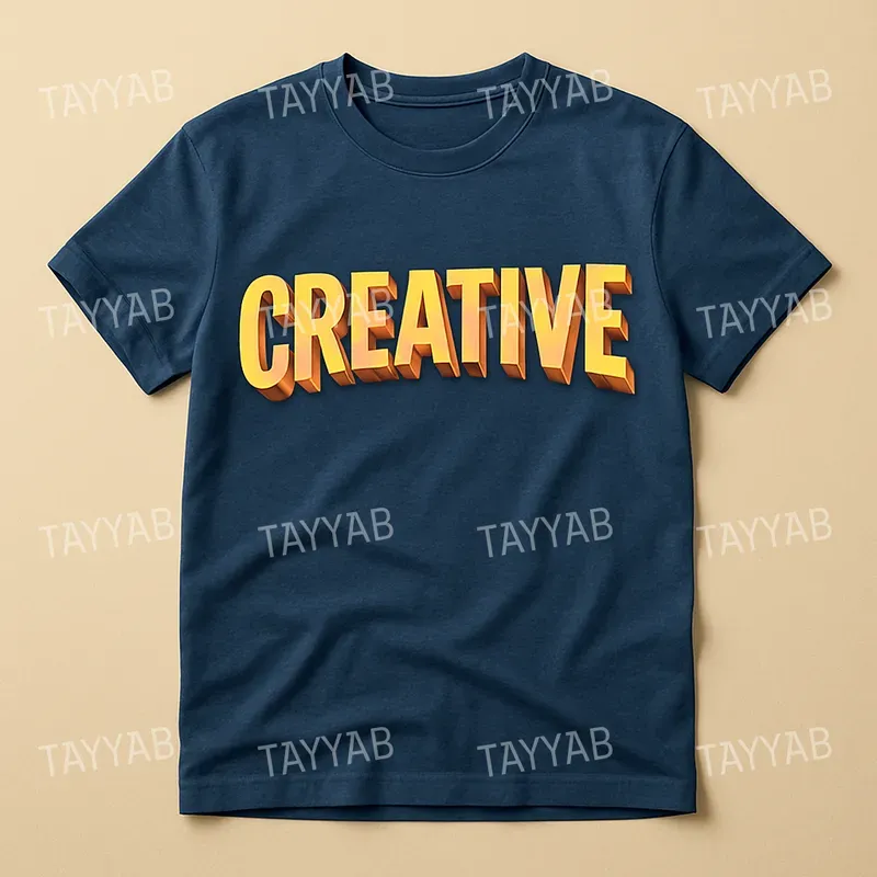 Bold 3D Typography Tshirt Mockups