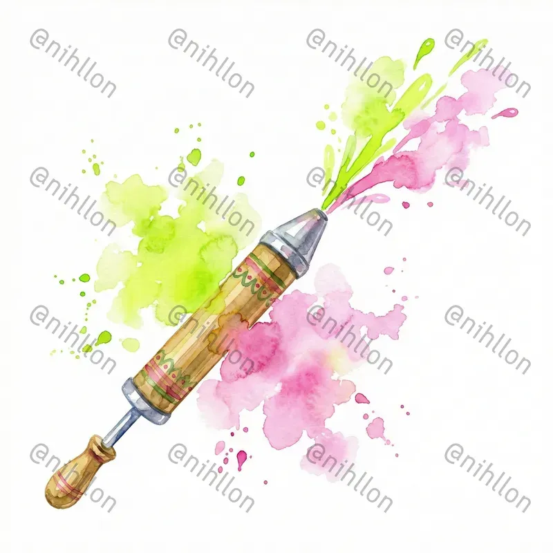 Watercolor Holi Cliparts