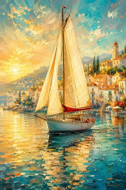 Expressive Nautical Art Scenes