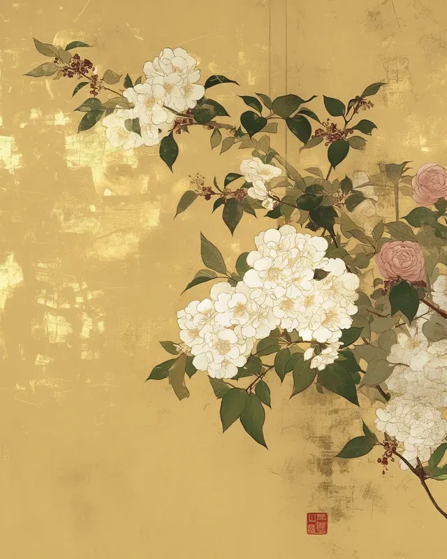 Gongbi Floral Heavycolors