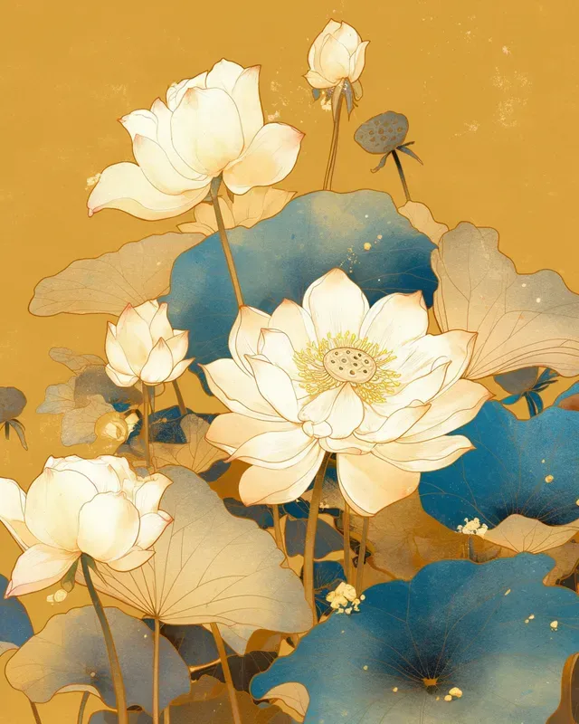 Gongbi Floral Heavycolors