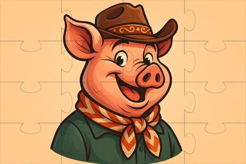 Charming Cartoon Pig Portraits Generator