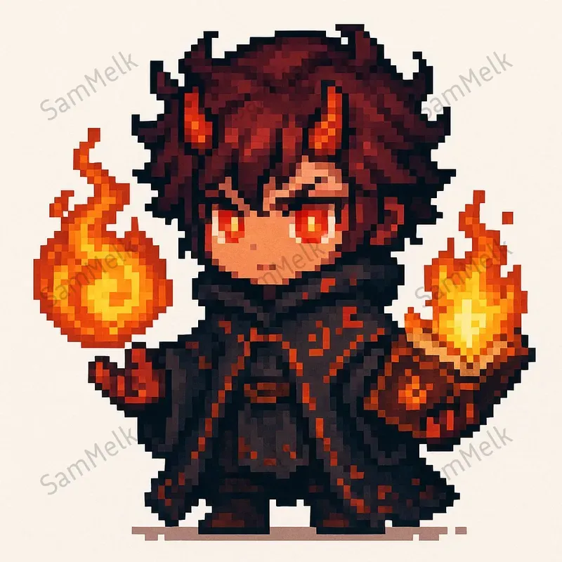Fantasy Chibi Pixel Art Characters