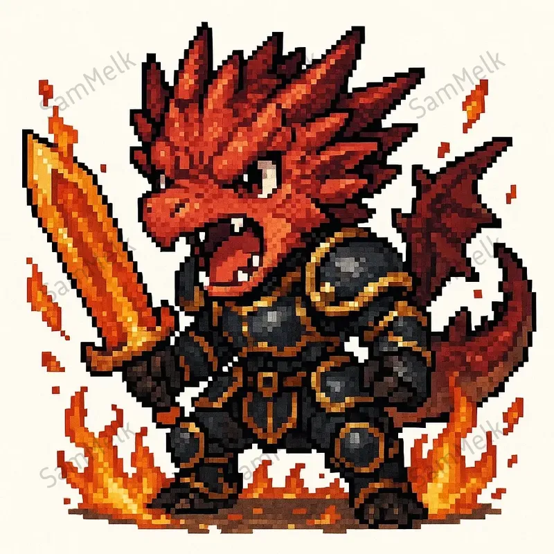 Fantasy Chibi Pixel Art Characters