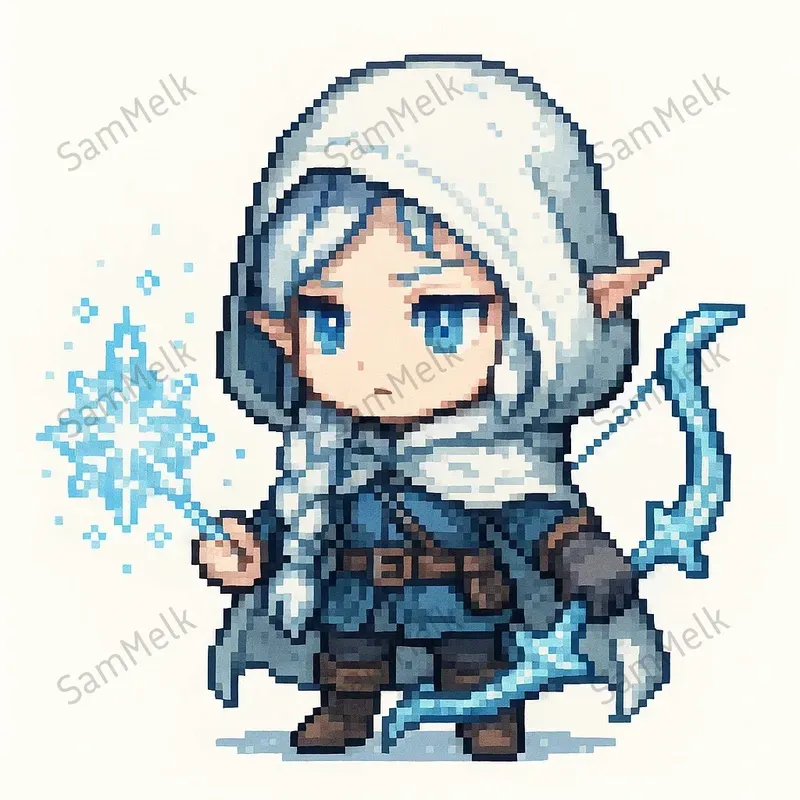 Fantasy Chibi Pixel Art Characters