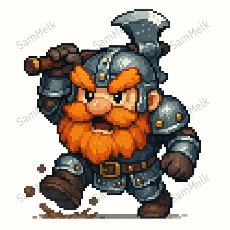 Fantasy Chibi Pixel Art Characters