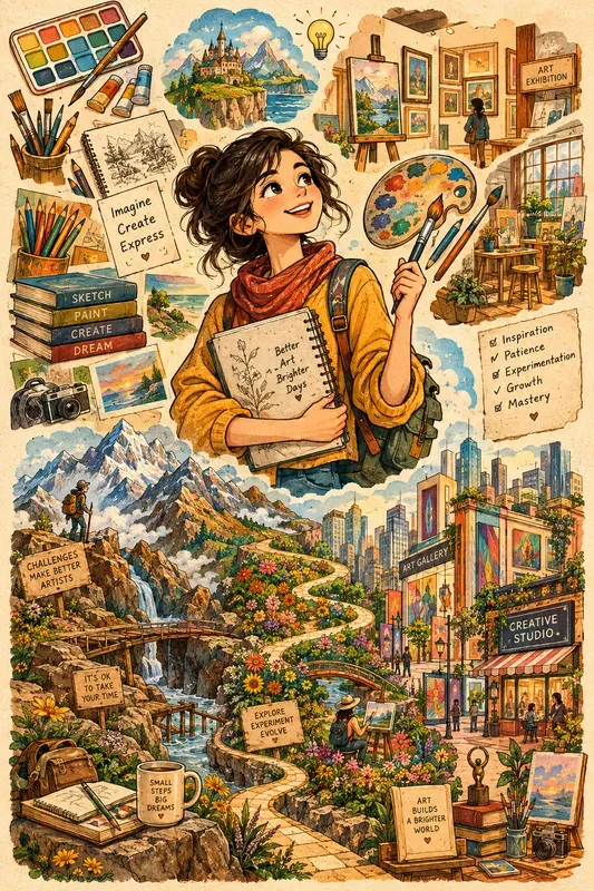 Choose Your Path Life Journey Art