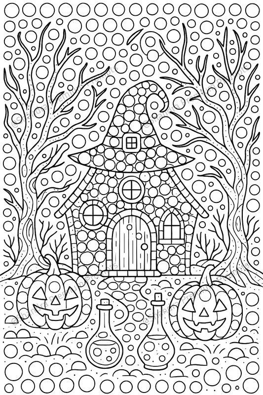 Adults Dot Marker Halloween Coloring Art