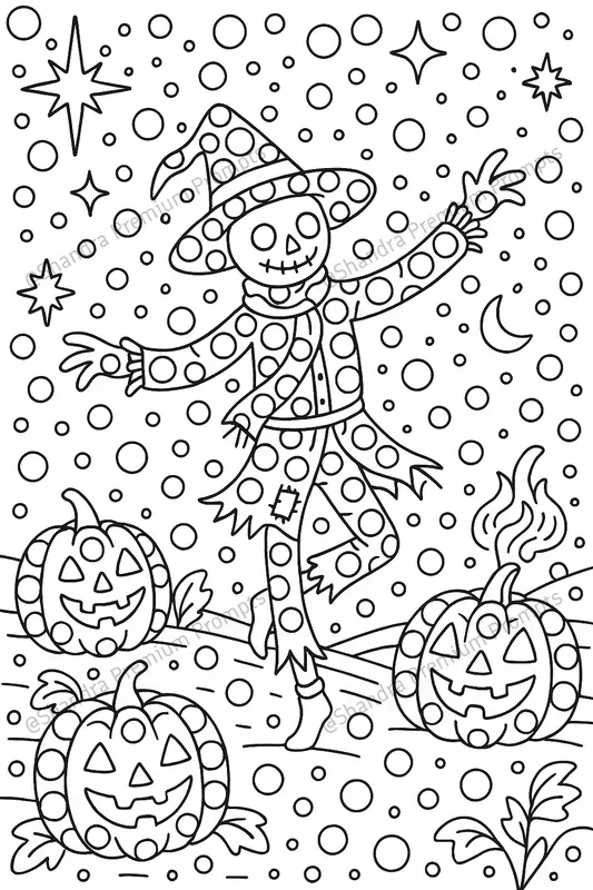Adults Dot Marker Halloween Coloring Art