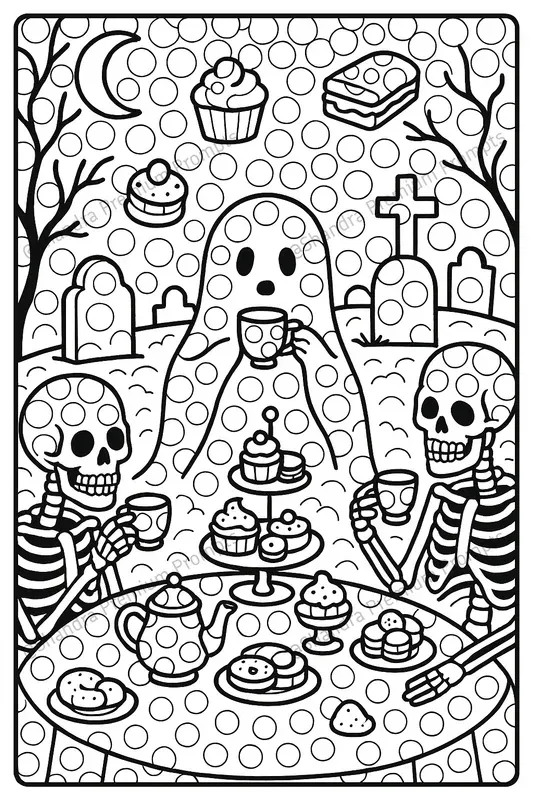 Adults Dot Marker Halloween Coloring Art