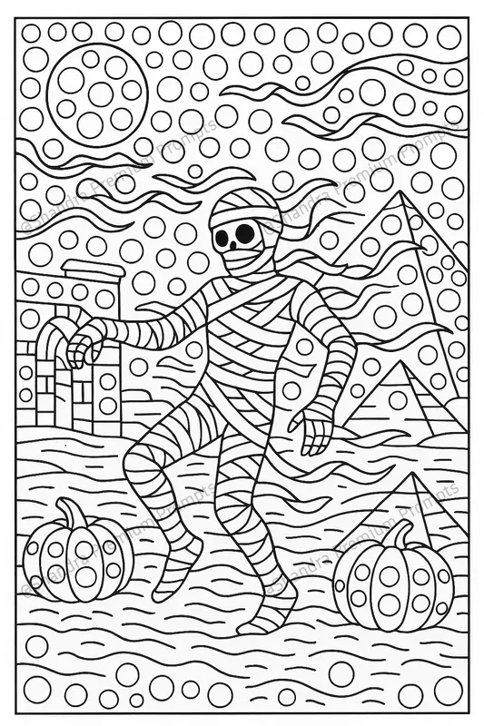 Adults Dot Marker Halloween Coloring Art