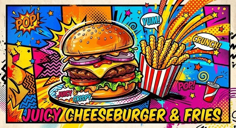 Food Pop Art Compositions