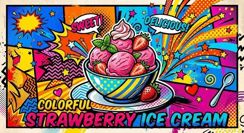 Food Pop Art Compositions