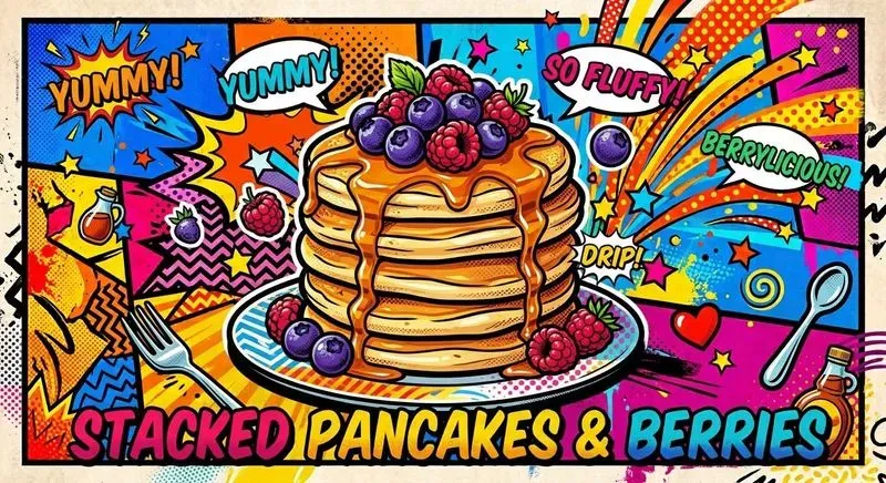 Food Pop Art Compositions