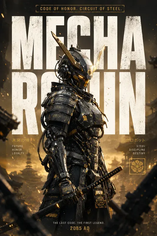 Cinematic Editorial Character Posters