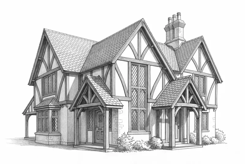 Pencil Sketch House Home Portraits