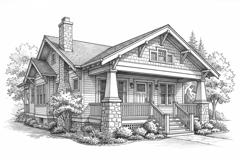 Pencil Sketch House Home Portraits
