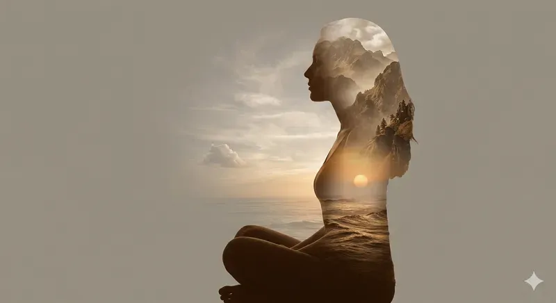 Nature Within Double Exposure Landscapes