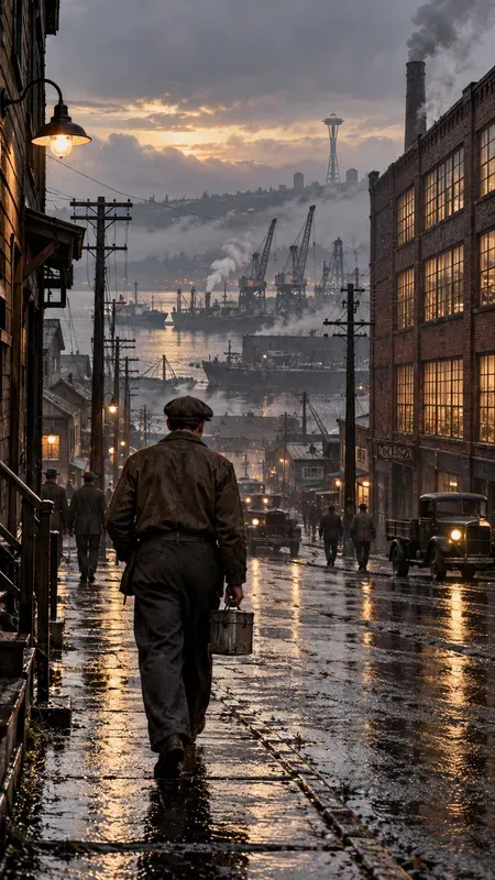 1930s Seattle Factory Worker Daily Life