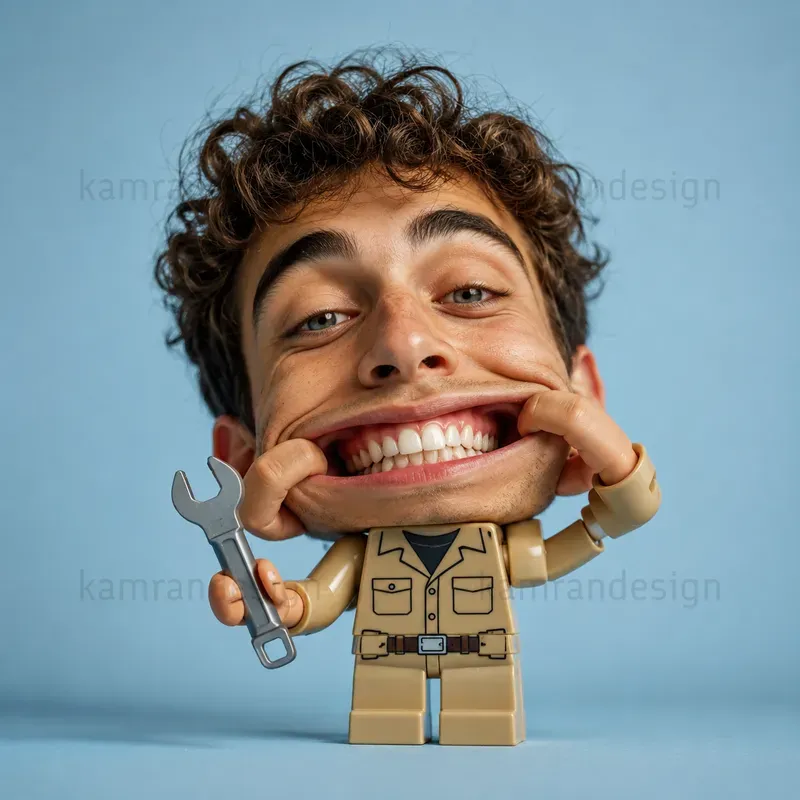 Surreal Lego Head Portraits