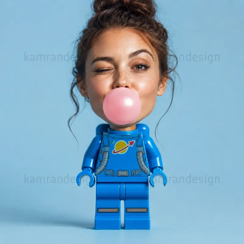 Surreal Lego Head Portraits