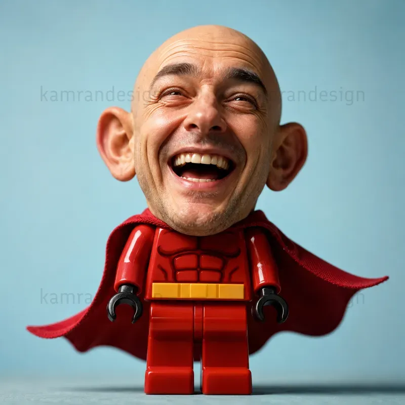 Surreal Lego Head Portraits