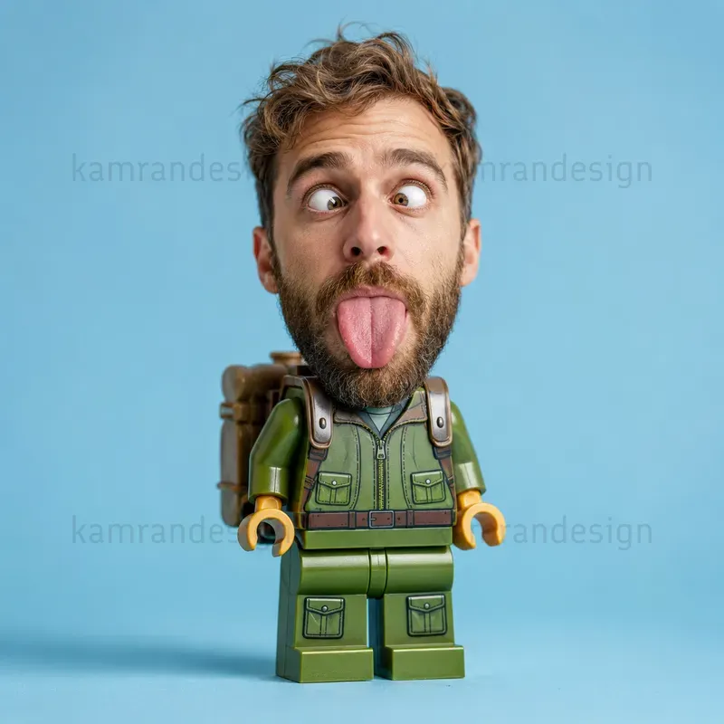 Surreal Lego Head Portraits