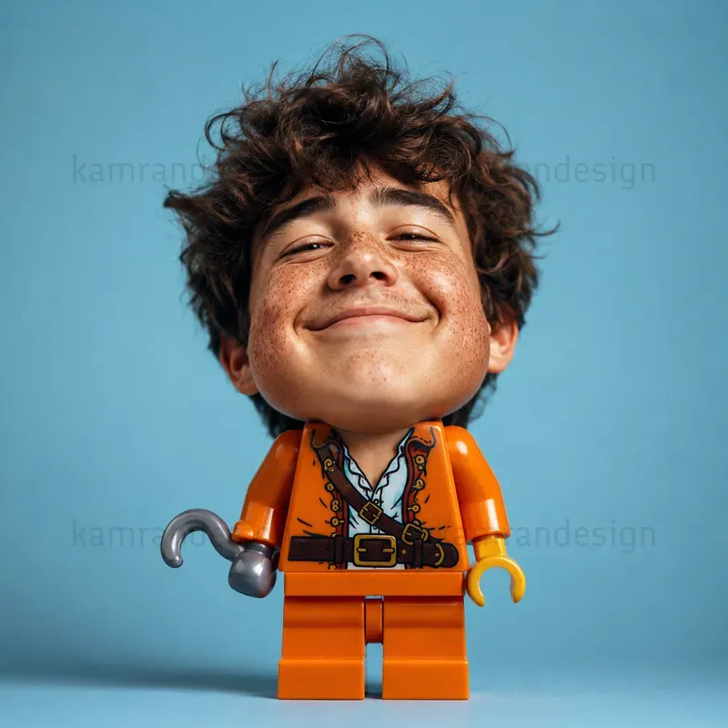 Surreal Lego Head Portraits