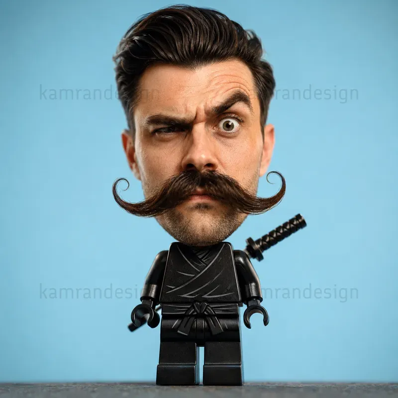 Surreal Lego Head Portraits