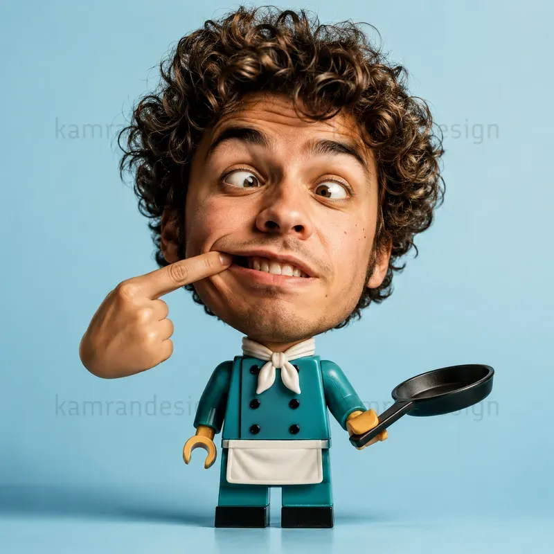 Surreal Lego Head Portraits