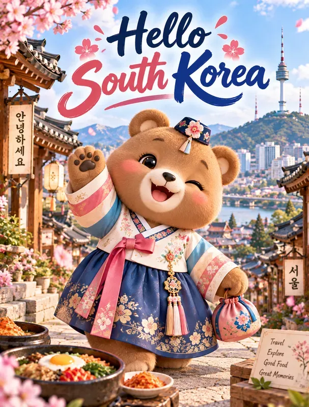 Cute Animal World Travel Posters